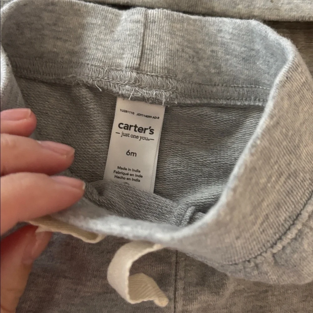 Carter's Gray Baby Outfit with Xoxo Red Heart Patch